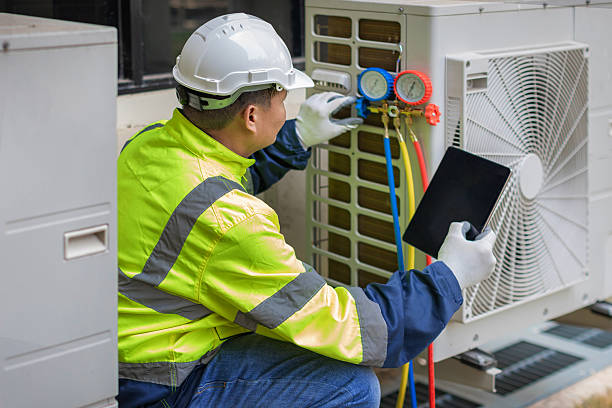 Professional Hvac technician working in Hudson, MA